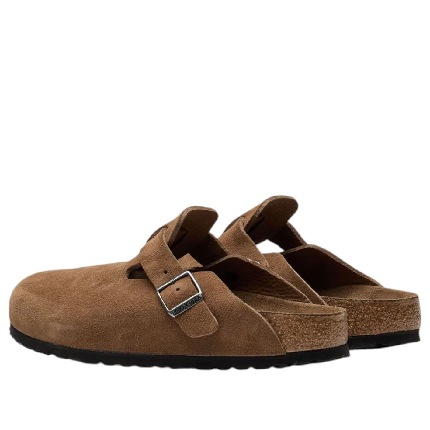 Birkenstock Boston Soft Footbed Sandal 'Dark Tea'