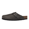 Birkenstock Boston Soft Footbed Oiled Leather Iron Grey