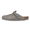 Birkenstock Boston Soft Footbed Suede Stone Coin