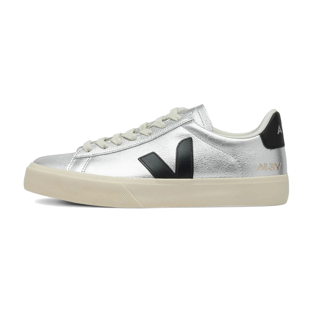 Veja Campo Leather Silver Black