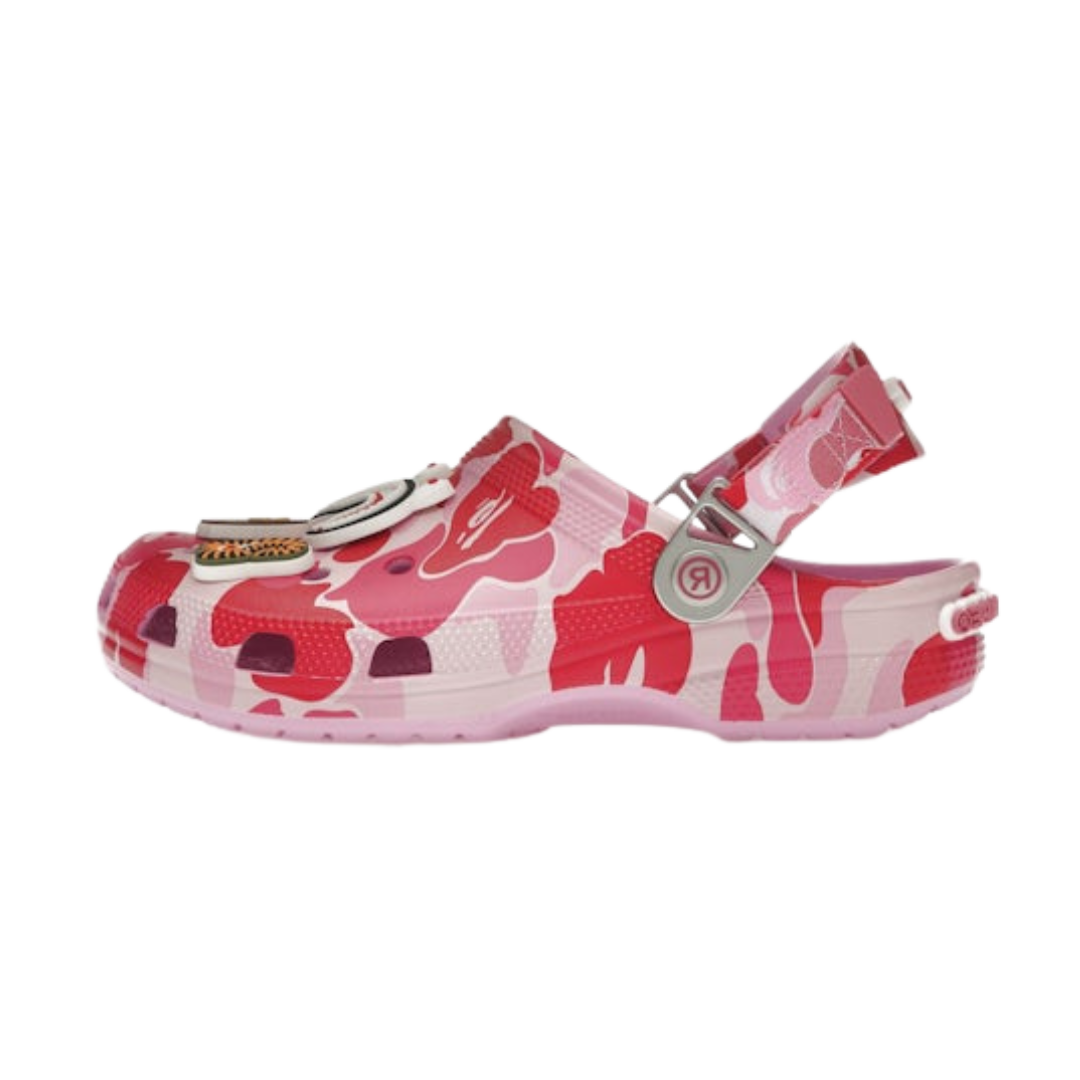 Crocs Classic Clog A Bathing Ape ABC Camo Pink