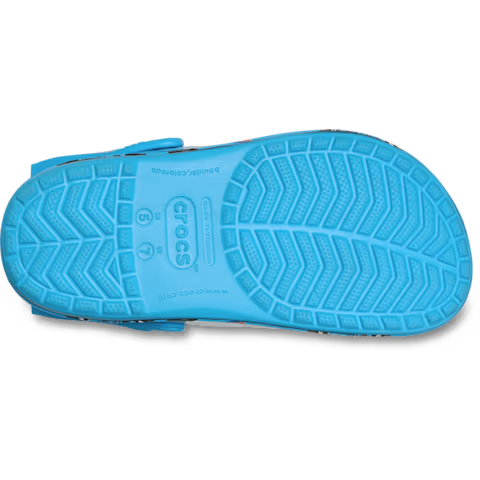 Crocs Crocband Clog Cars Lightning McQueen Dinoco, zoolprofiel met chevron-patroon