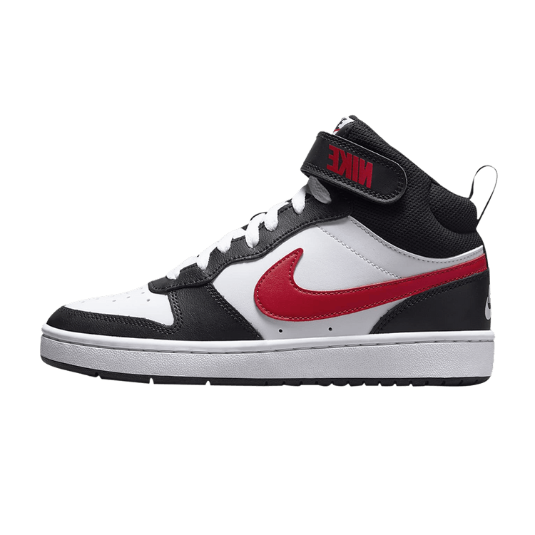 Nike Court Borough Mid 2 White Black University Red (GS)