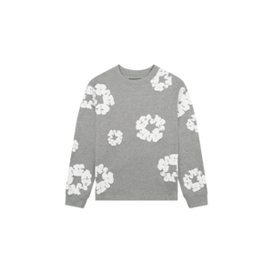 Denim Tears Long Sleeve Cotton Wreath T-shirt Gray