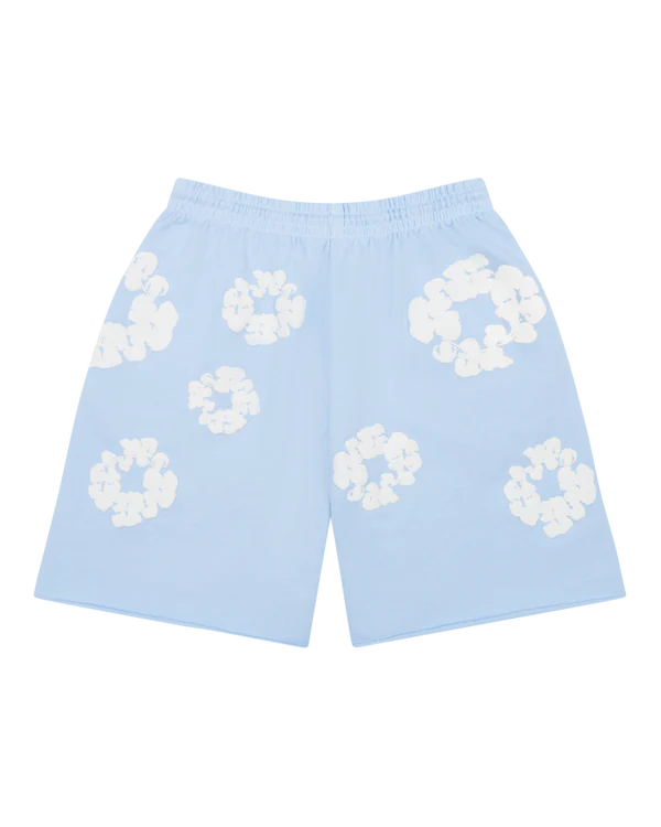 Denim Tears The Cotton Wreath Shorts Powder Blue