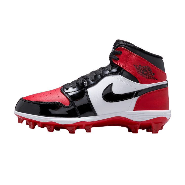 Jordan 1 Mid TD Cleat Bred Toe