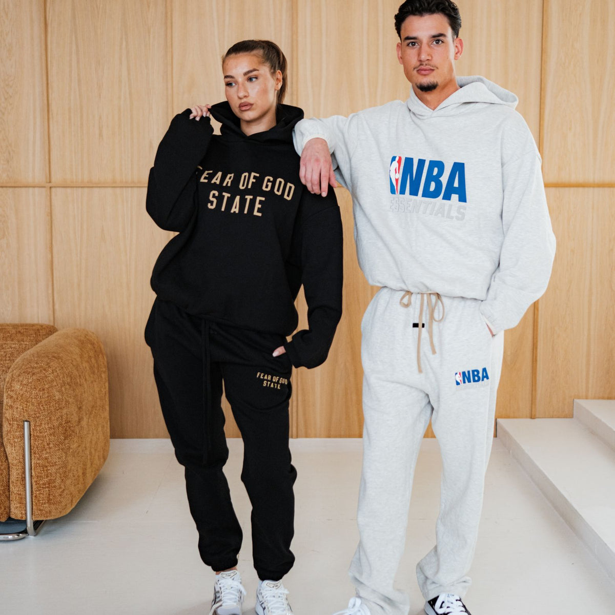 Fear Of God Essentials NBA Light Heather Hoodie