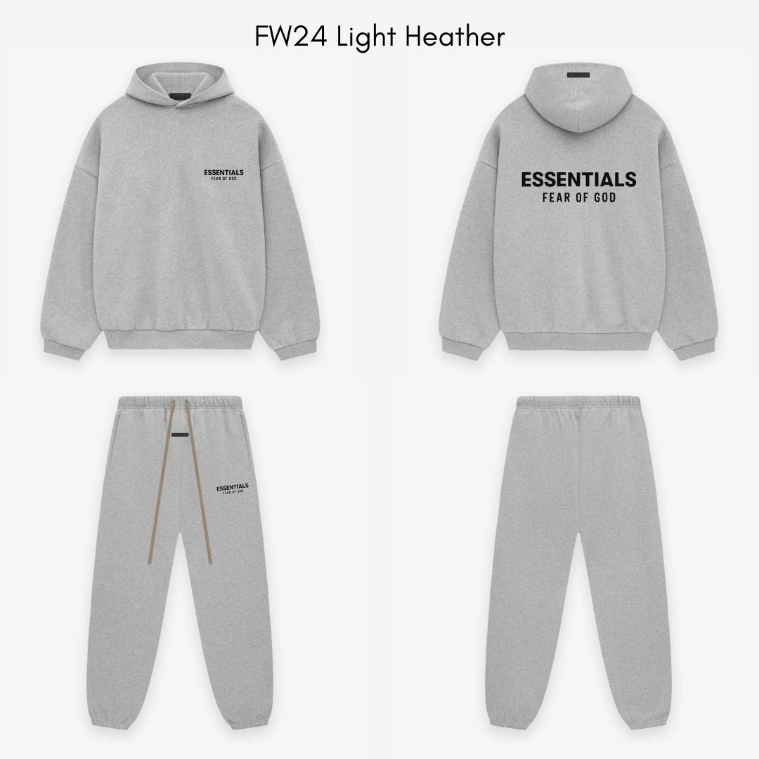 Fear of God Essentials FW24 Light Heather Full set