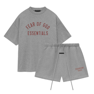 Fear of God Essentials FW24 Dark Heather Summer Set