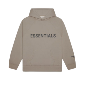 Fear of God Essentials FW20 Hoodie Applique Taupe