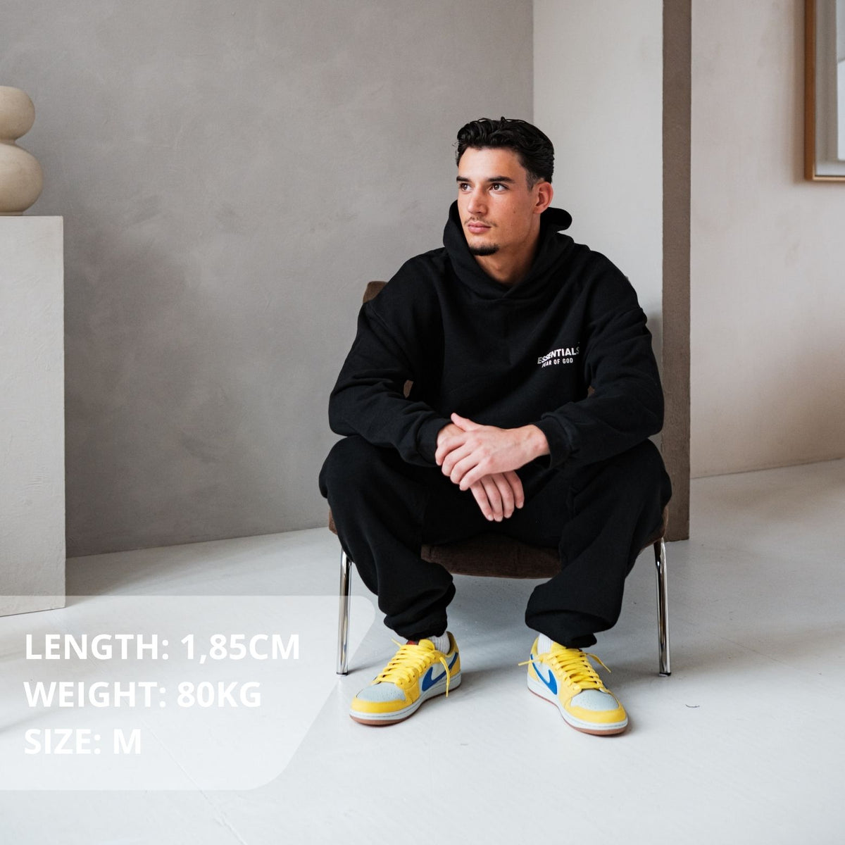 Fear of God Essentials FW24 Black White Full set