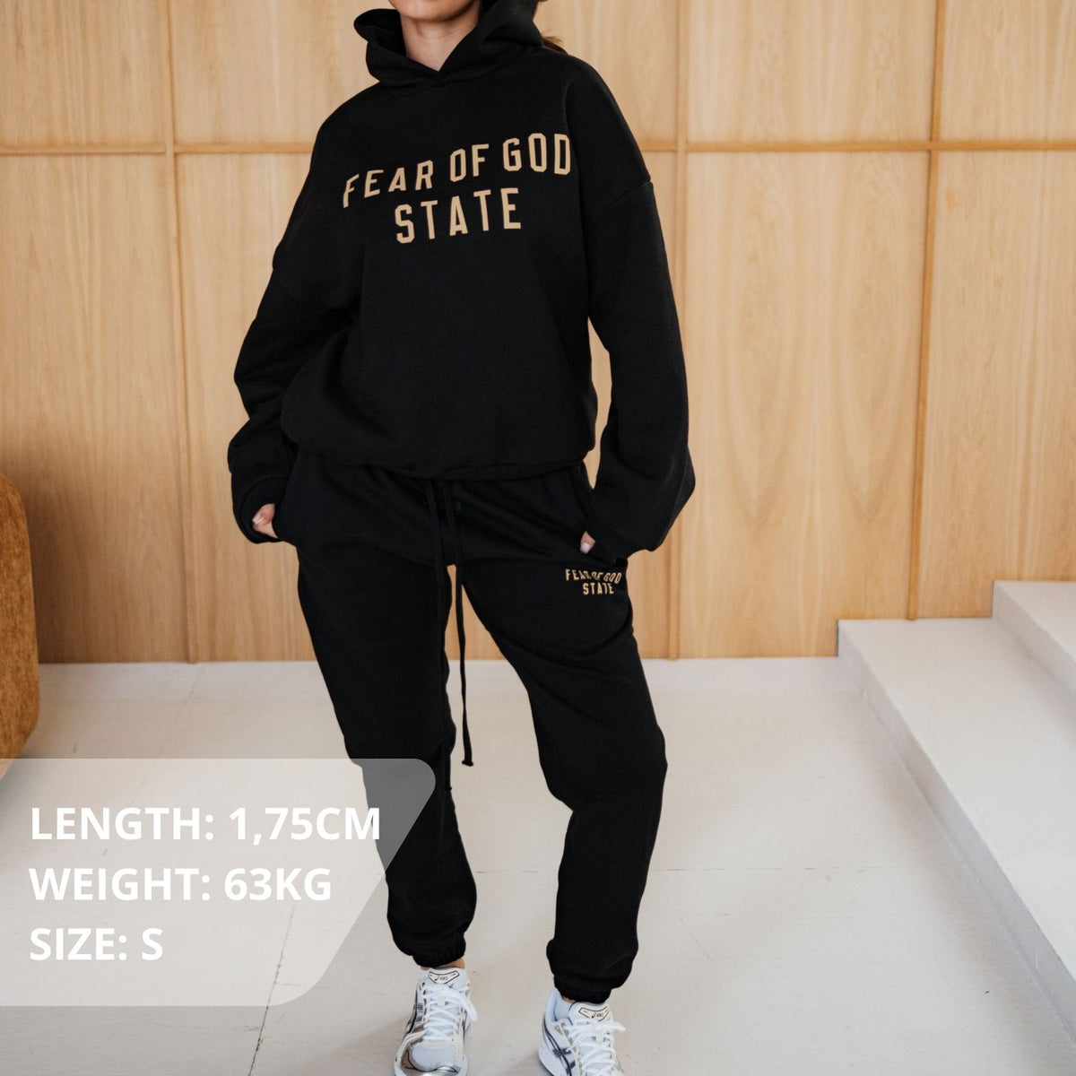 Fear of God Essentials FW24 Black Yellow State Full set
