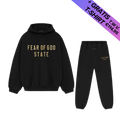 Fear of God Essentials FW24 Black Yellow State Full set