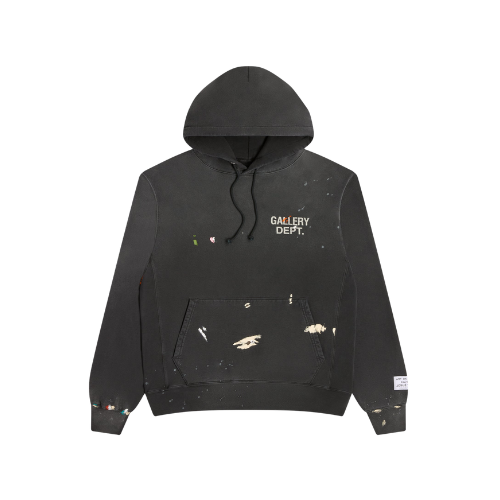 Gallery Dept. Dépt. GD Paint Logo Hoodie Vintage Black