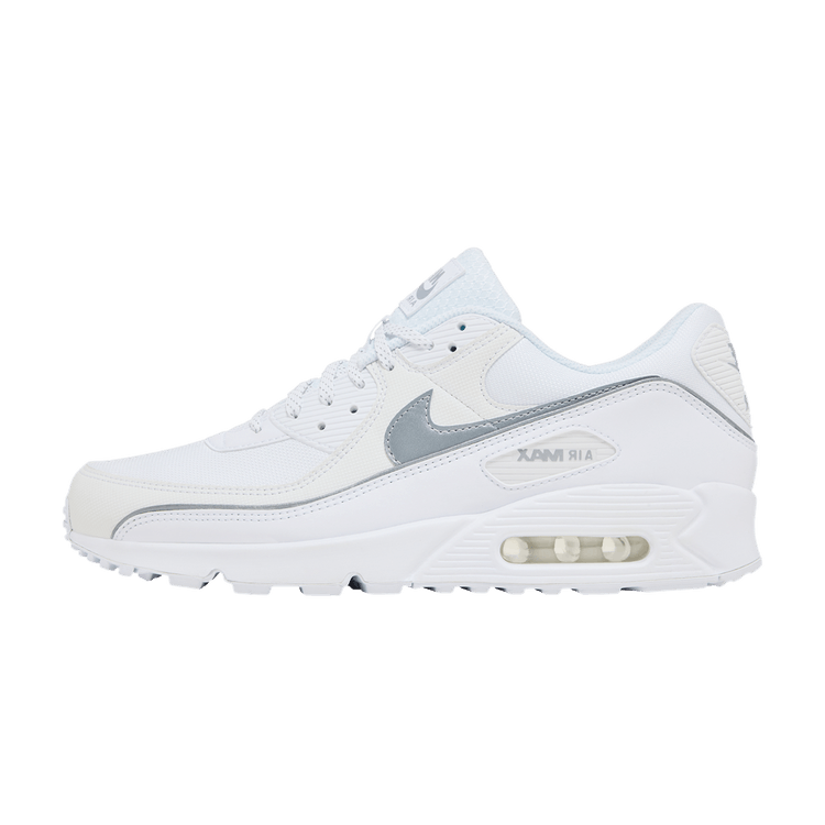 Nike Air Max 90 Premium White Metallic Silver Reflective