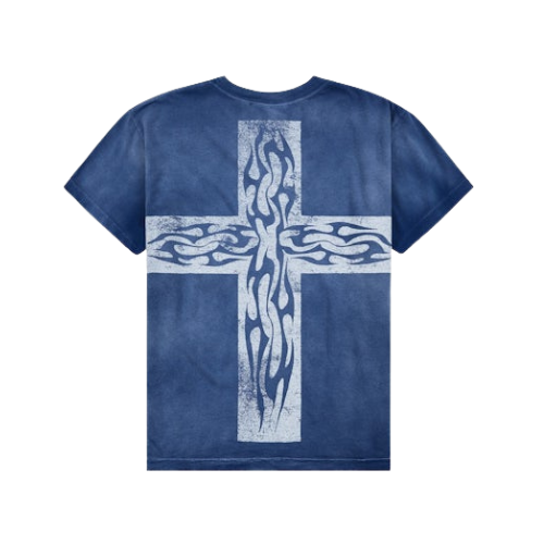 Hellstar Carry Your Cross Tee Navy