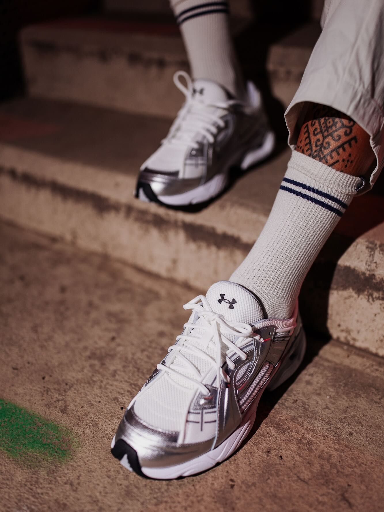 Under Armour UA Sola White Metallic Silver