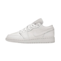 Jordan 1 Low Triple White Tumbled Leather