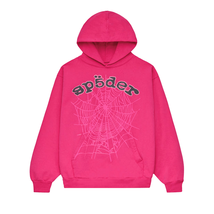 Sp5der Legacy Hoodie 'Pink/Black'