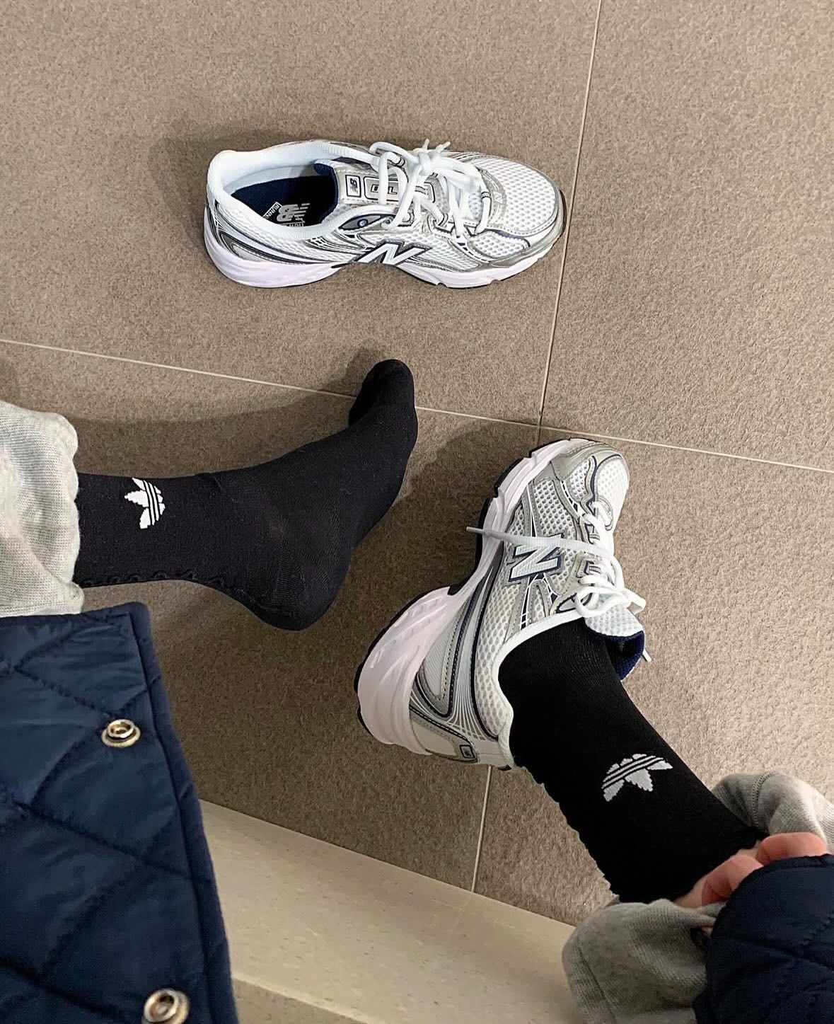 New Balance 740v2 White Shadow Grey Navy