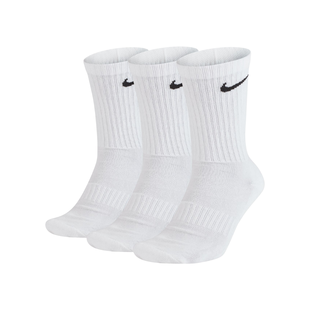 Nike Everyday Cushioned Sports Socks 3 Pack White