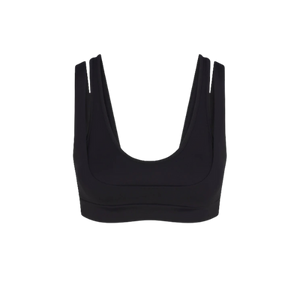Nike x SKIMS Women's Matte Double Strap Scoop Bra Obsidian