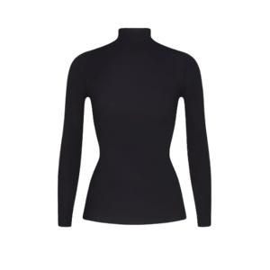 Nike x SKIMS Women's Weightless Layers Mock Neck Long Sleeve Top Obsidian