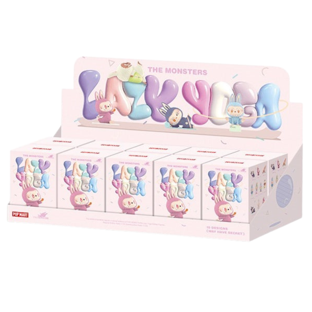 Pop Mart Labubu The Monsters Lazy Yoga Series Figures Sealed Case
