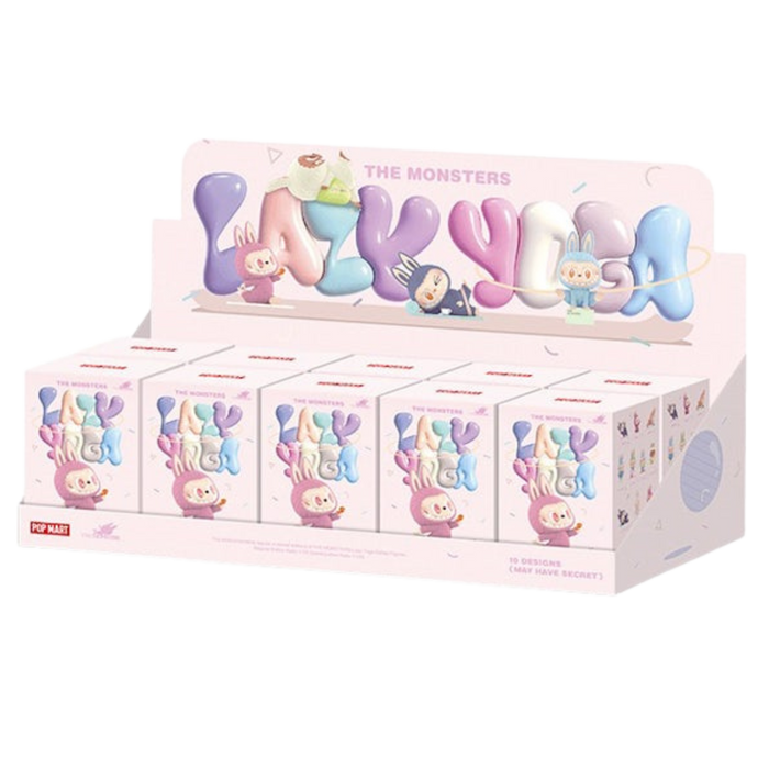Pop Mart Labubu The Monsters Lazy Yoga Series Figures Sealed Case