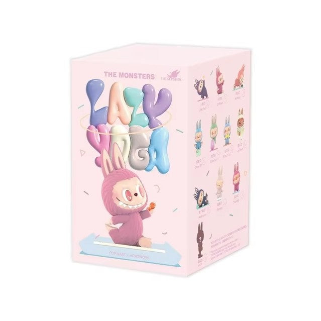 Pop Mart Labubu The Monsters Lazy Yoga Series Figures Sealed Case