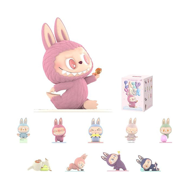 Pop Mart Labubu The Monsters Lazy Yoga Series Figures Sealed Case