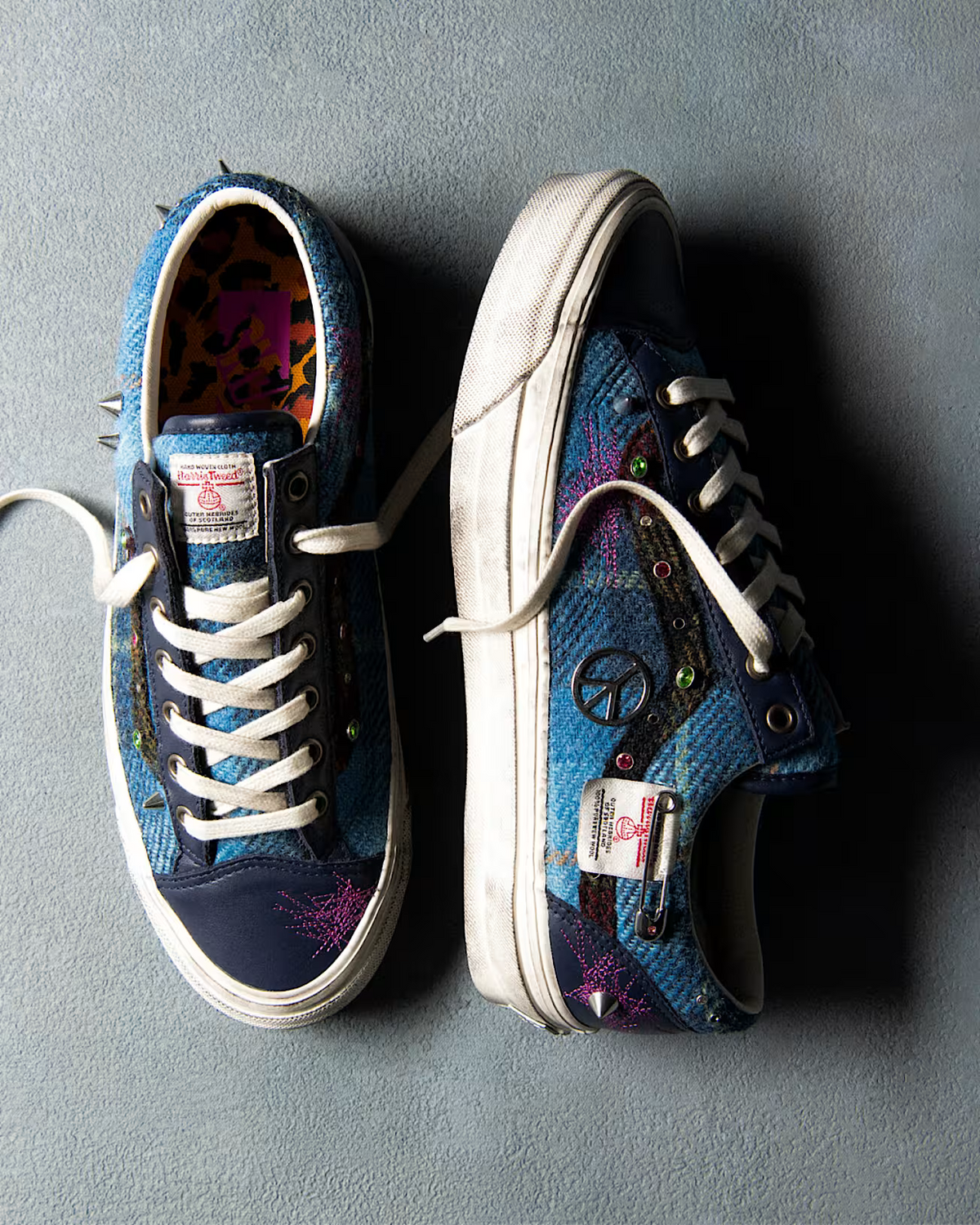 Vans Old Skool 36 Harris Tweed Blue Multi