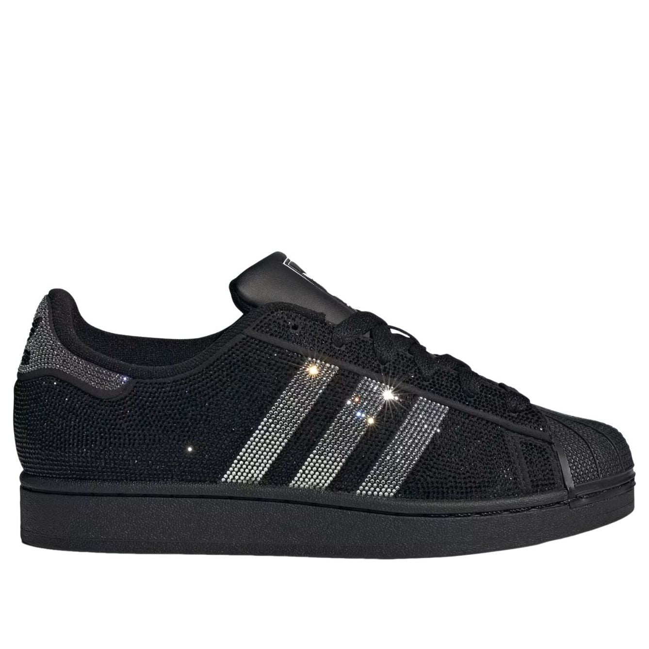 adidas Superstar II Rhinestone Black Silver