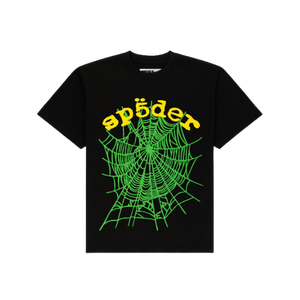 Sp5der OG Web V2 Tee Black/Multicolor