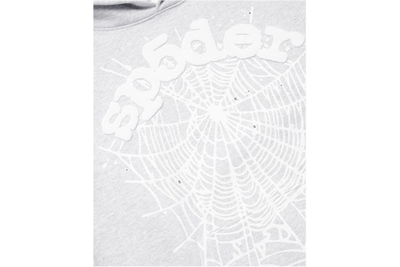 Sp5der OG Web Hoodie Heather Grey