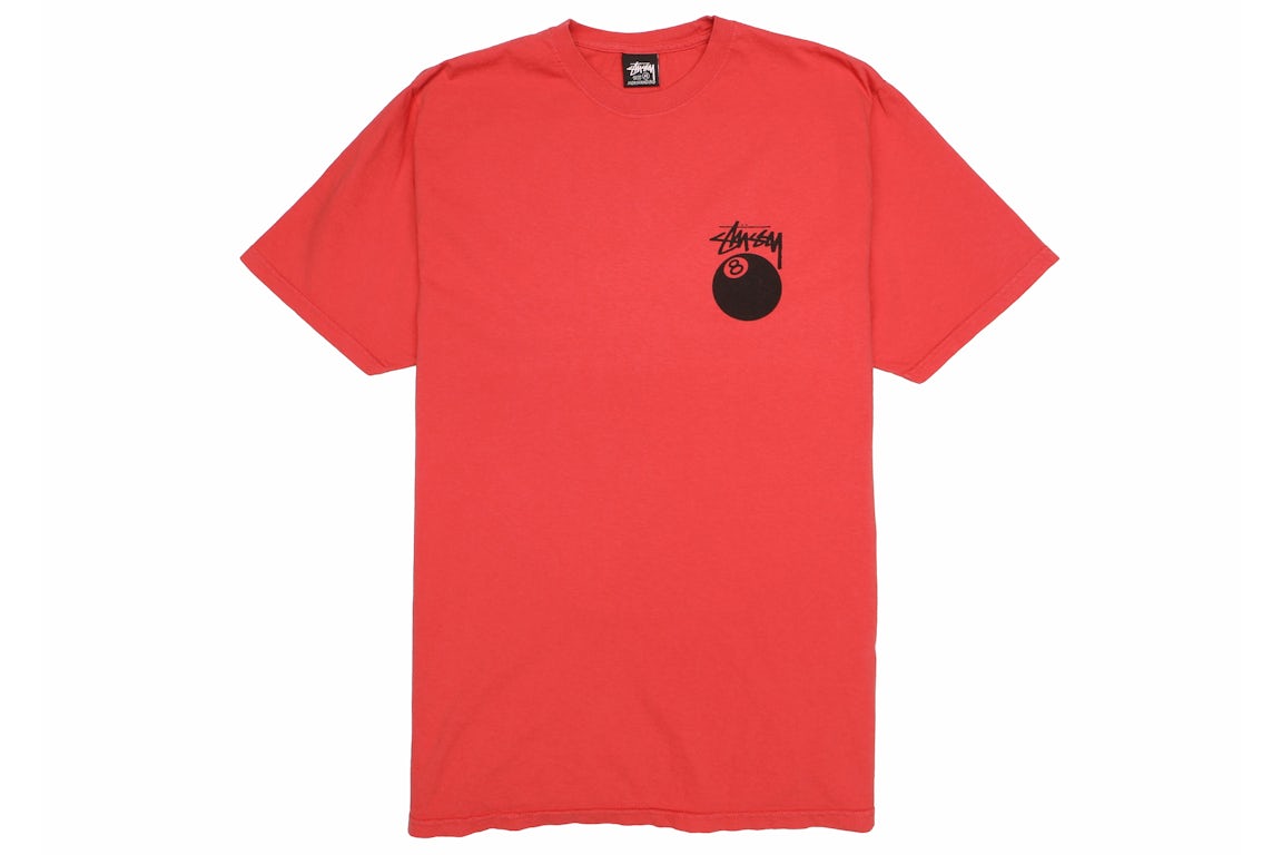 Stussy 8 Ball Pigment Dyed Tee Guava
