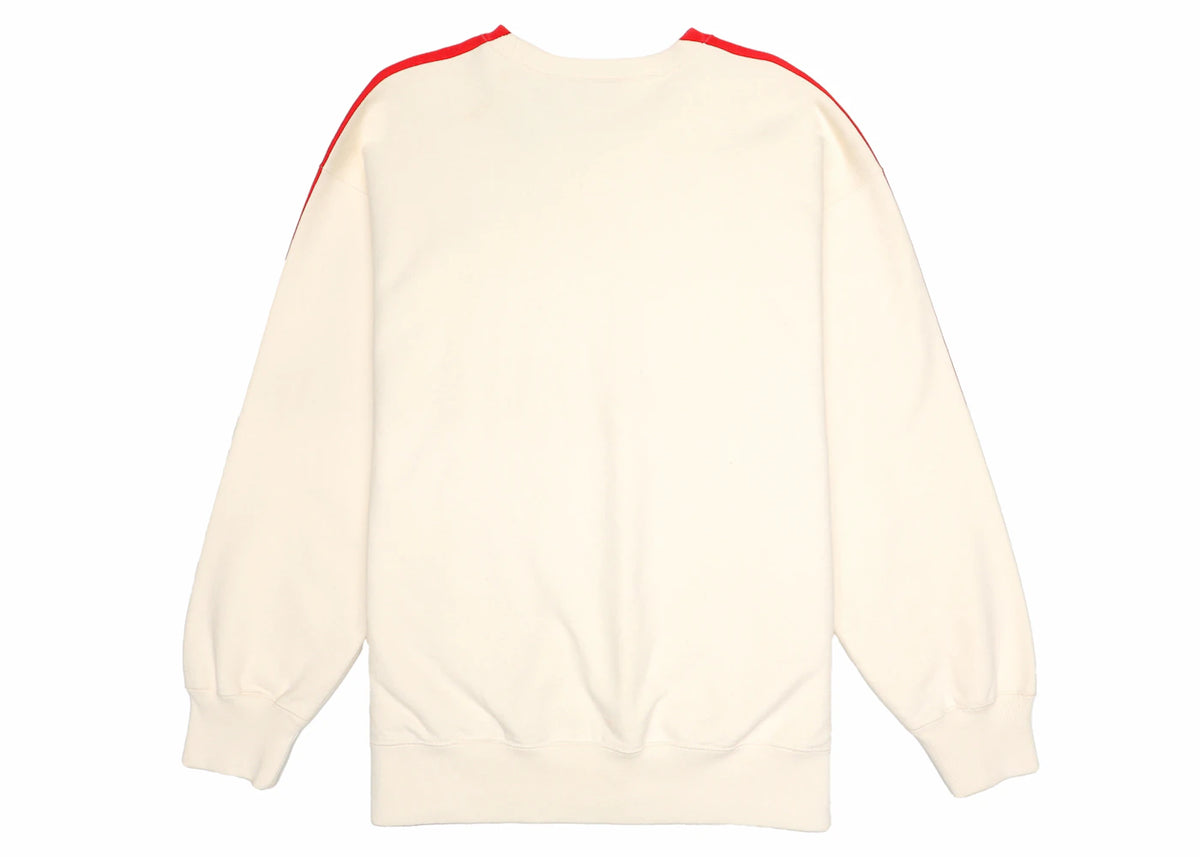 Supreme Overprint Crewneck White