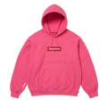Supreme Box Logo Hooded Sweatshirt Pink