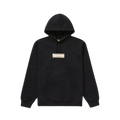 Supreme Burberry Box Logo Hooded Sweatshirt Black