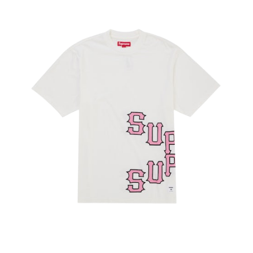 Supreme Cracked Spellout S/S Top White 1