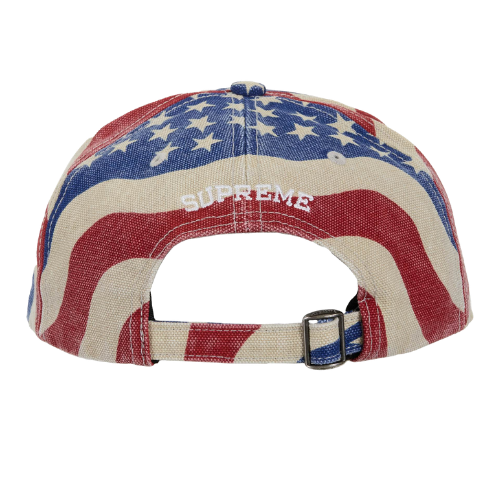 Supreme Pigment Coated S Logo 6-Panel Cap (SS26) Flag