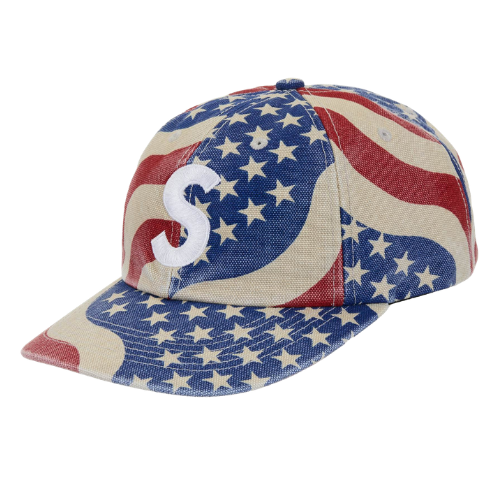 Supreme Pigment Coated S Logo 6-Panel Cap (SS26) Flag