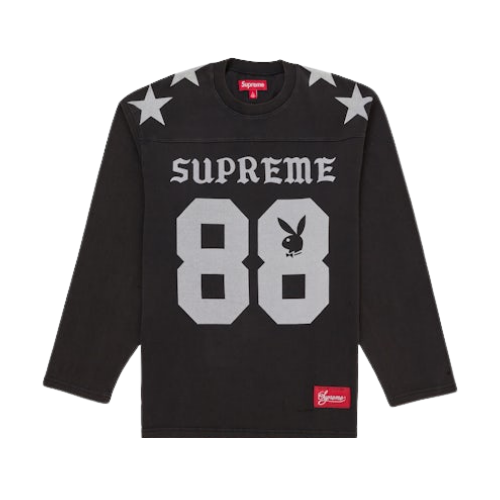 Supreme Playboy L/S Football Top Black
