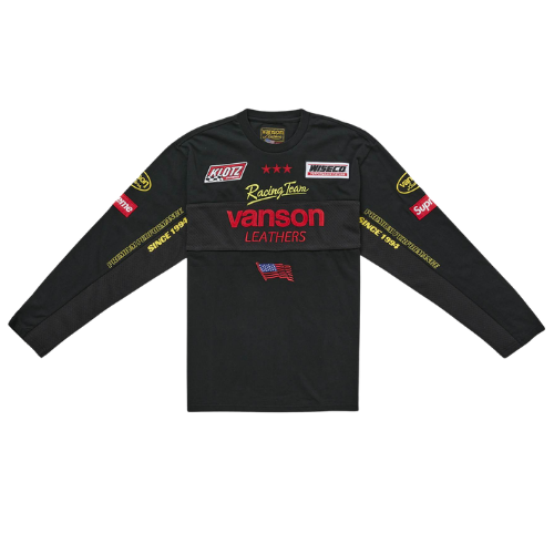 Supreme Vanson Leathers L/S Top Black