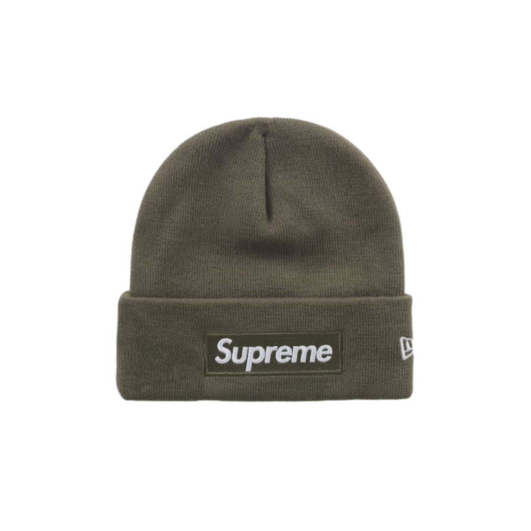 Supreme New Era Box Logo Beanie (FW25) Light Olive
