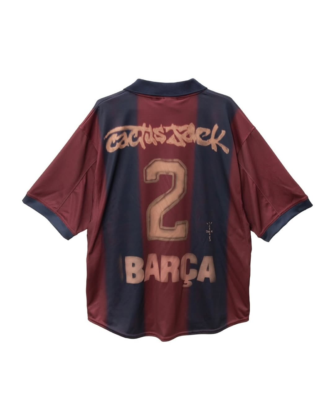 Travis Scott x Nike x FC Barcelona Retro 2000/01 Home Skeleton Jersey Multicolor