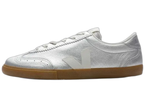 Veja Volley Leather Silver White Natural