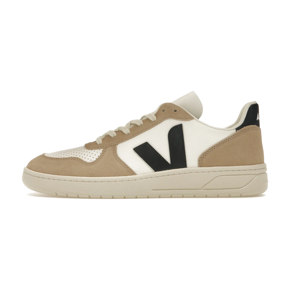 Veja V-10 Chromefree Leather White Black Sahara