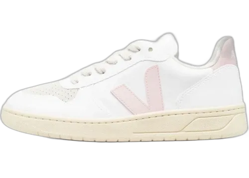 Veja V-12 Leather White Pink