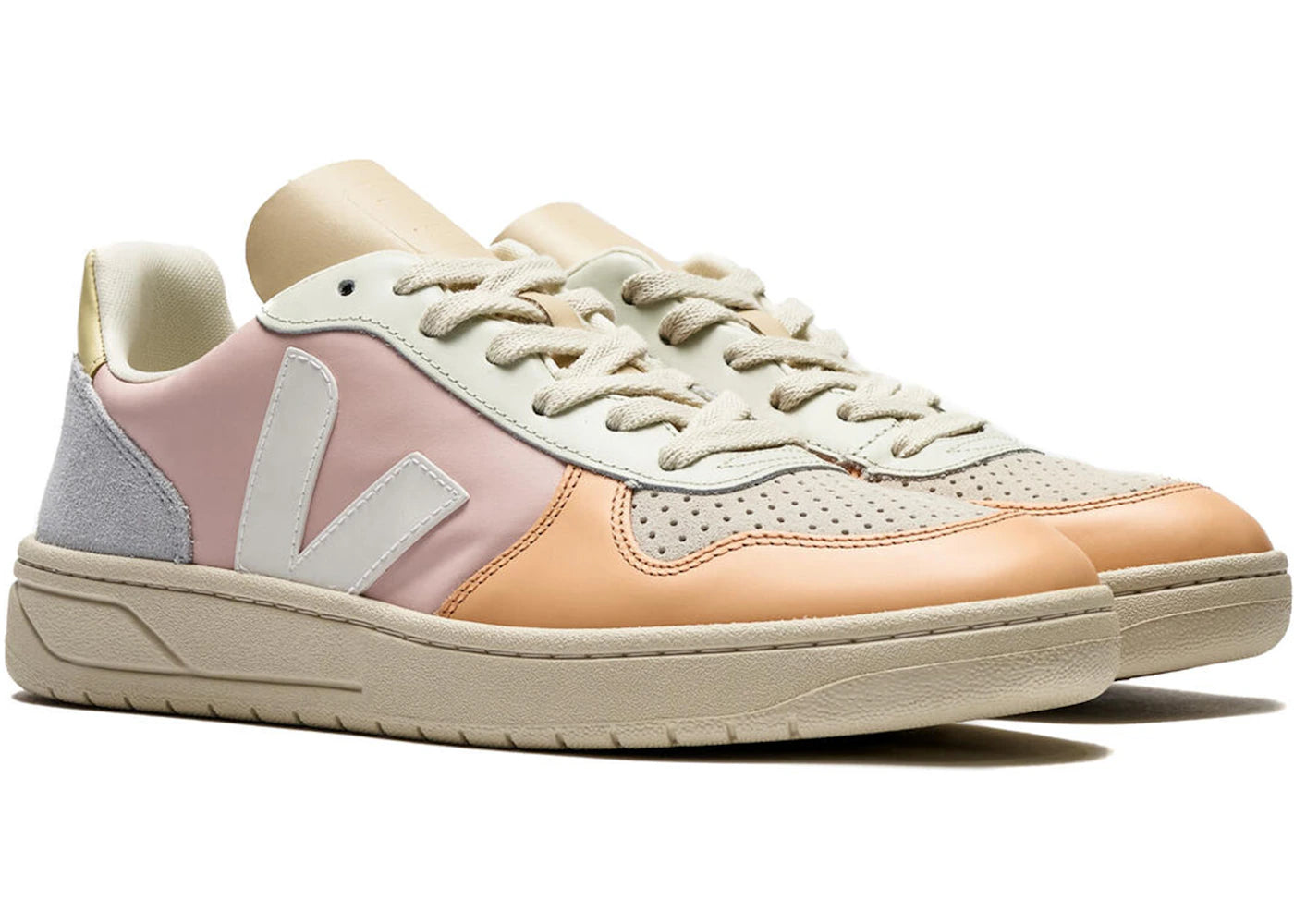 Veja V-10 Leather Petale White